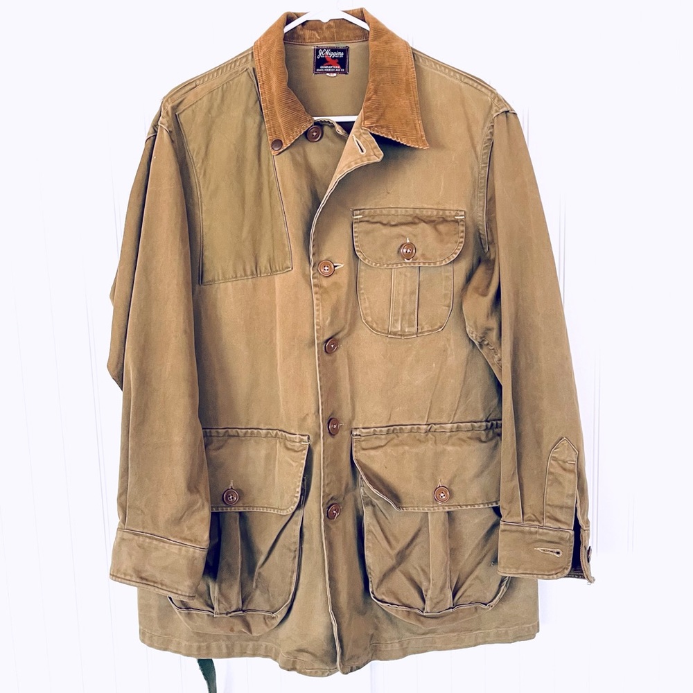 Vintage JC Higgins Sears Roebuck Duck Hunting Utility Field Chore Coat Canvas